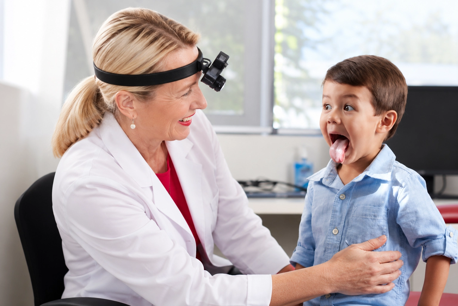 Dr Sharon Kelly Paediatric Ent Specialist Child Throat Examination
